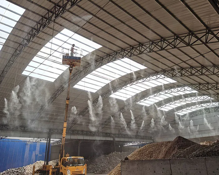 车间干雾抑尘原理